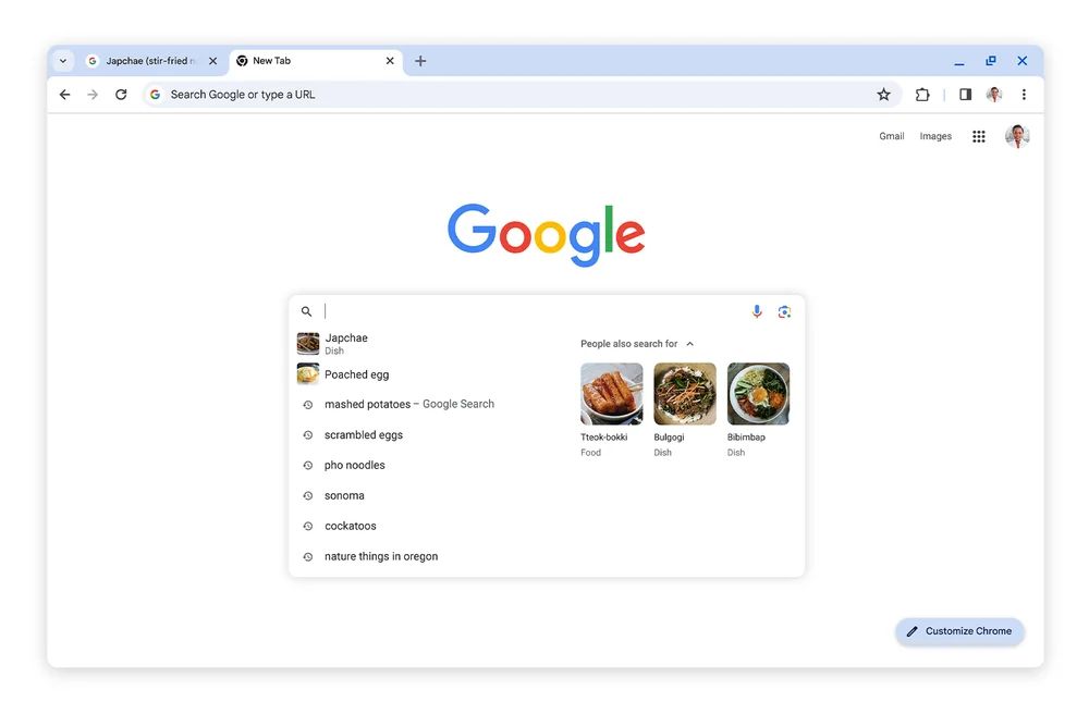谷歌 Chrome 浏览器改善搜索体验：丰富结果内容、信号差也能提供搜索建议